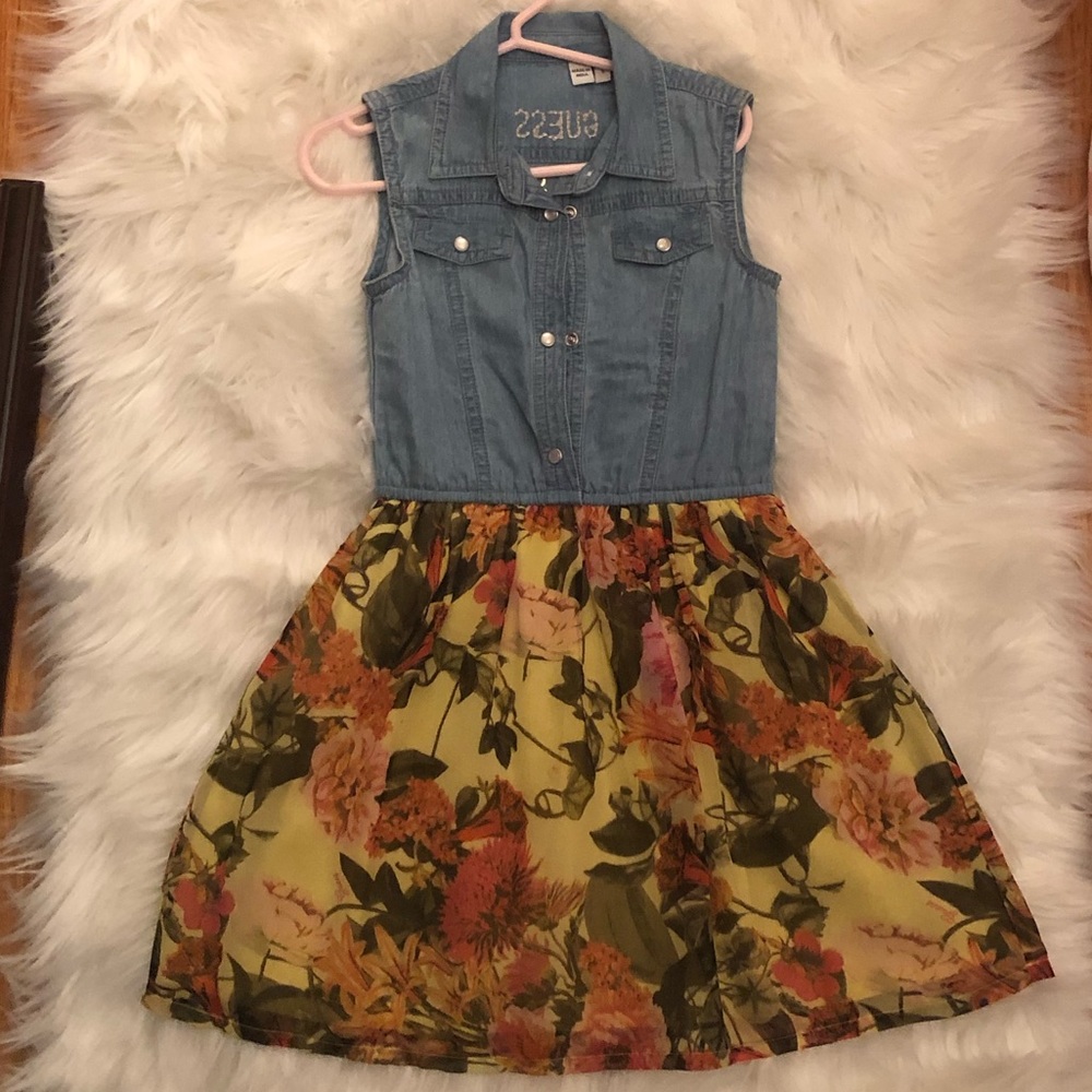 GUESS GIRLS Denim Dress in size 5